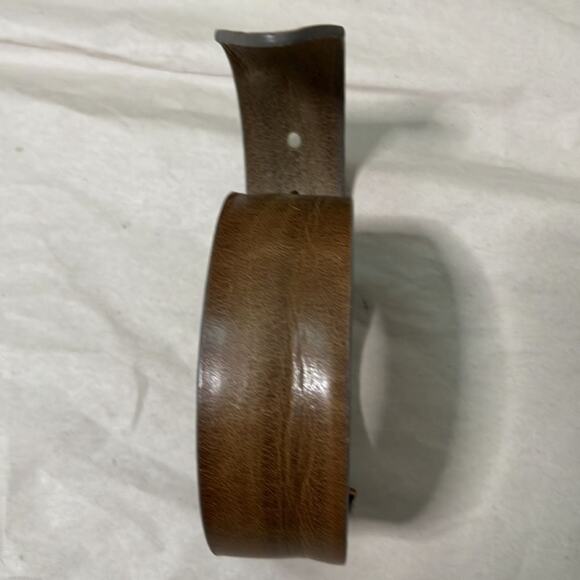 VERA PELLE ITALIAN LEATHER BELT WITHOUT BUCKLE. - Picture 3 of 6